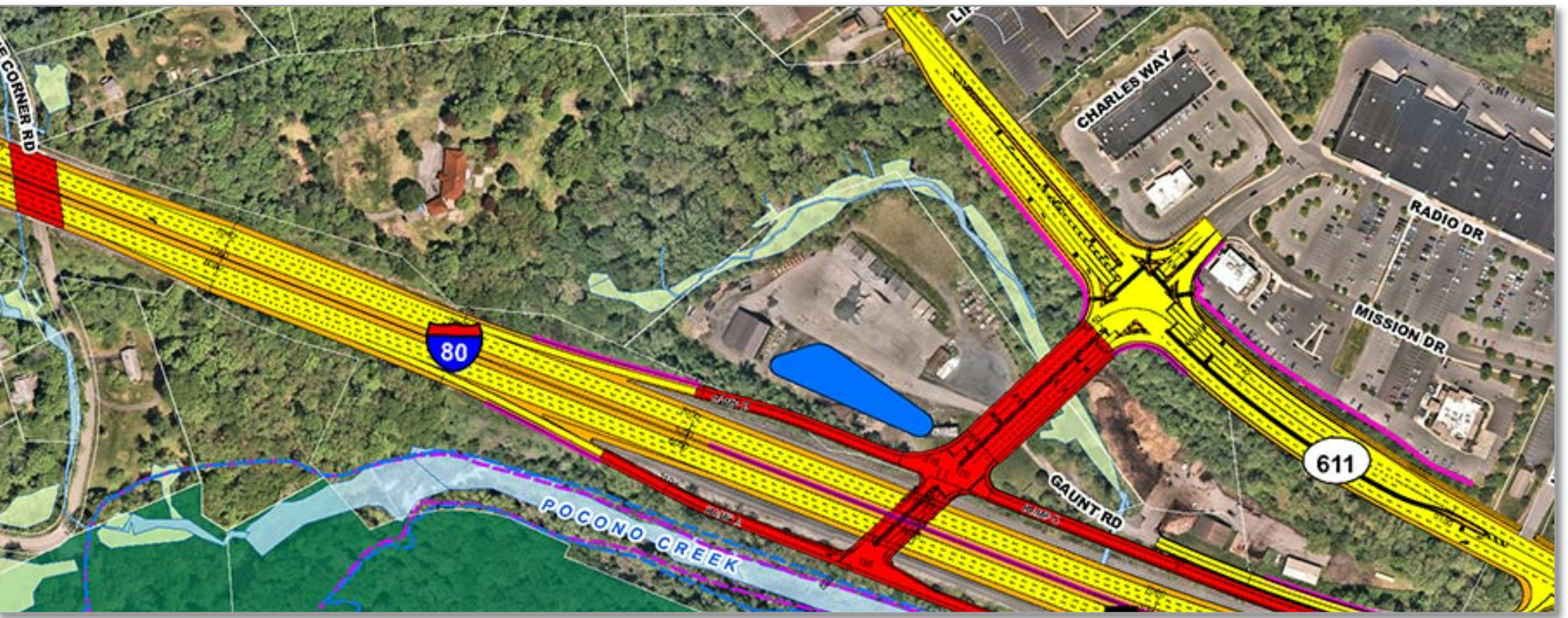 Approved I-80 Project and PA 611 access-context source exhibit
